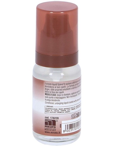 splend'or cristalli per capelli - 50ml - districante - olio mandorle e argan: tuttocasashop.live: igiene e cura della persona