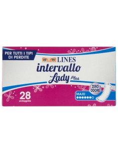 lines intervallo lady maxi assorbenti proteggislip 28pz: tuttocasashop.live: igiene e cura della persona