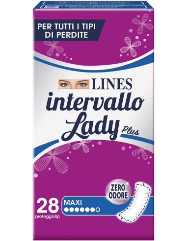 lines intervallo lady maxi assorbenti proteggislip 28pz: tuttocasashop.live: igiene e cura della persona