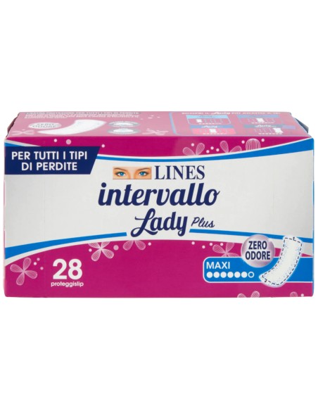 lines intervallo lady maxi assorbenti proteggislip 28pz: tuttocasashop.live: igiene e cura della persona