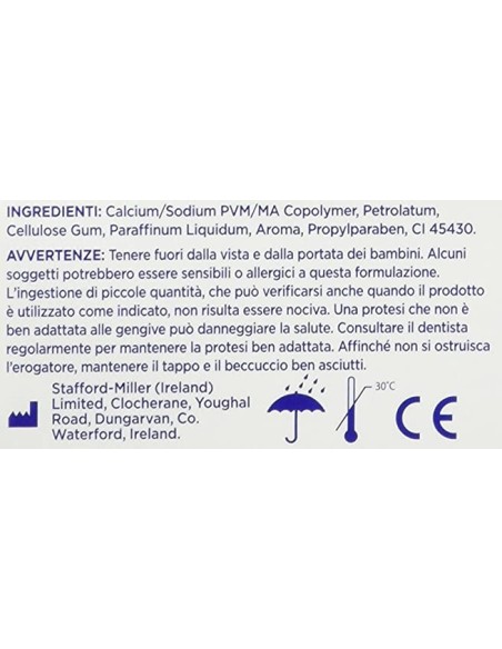 polident crema adesiva per dentiere - tubo da 40g - lunga tenuta imbattibile: tuttocasashop.live: igiene e cura della persona
