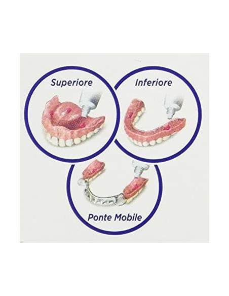 polident crema adesiva per dentiere - tubo da 40g - lunga tenuta imbattibile: tuttocasashop.live: igiene e cura della persona