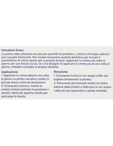polident crema adesiva per dentiere - tubo da 40g - lunga tenuta imbattibile: tuttocasashop.live: igiene e cura della persona