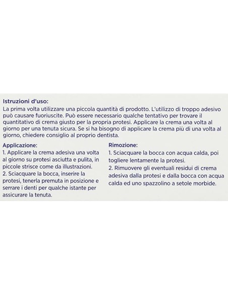 polident crema adesiva per dentiere - tubo da 40g - lunga tenuta imbattibile: tuttocasashop.live: igiene e cura della persona