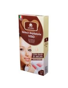 setablu strisce depilatorie viso - 12 pezzi - con argan: tuttocasashop.live: igiene e cura della persona