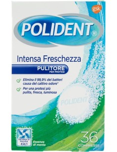 polident 36 compresse effervescenti - tripla freschezza - pulizia dentiere: tuttocasashop.live: igiene e cura della persona