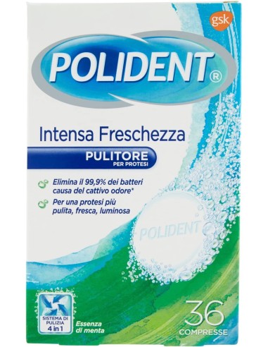 polident 36 compresse effervescenti - tripla freschezza - pulizia dentiere: tuttocasashop.live: igiene e cura della persona