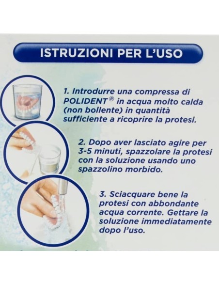polident 36 compresse effervescenti - tripla freschezza - pulizia dentiere: tuttocasashop.live: igiene e cura della persona