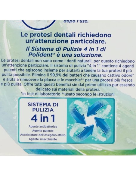 polident 36 compresse effervescenti - tripla freschezza - pulizia dentiere: tuttocasashop.live: igiene e cura della persona