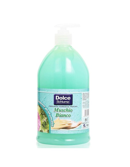 dolce sapone liquido con erogatore - 1 litro - muschio bianco: tuttocasashop.live: igiene e cura della persona