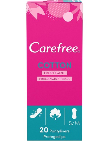 carefree assorbenti proteggislip - 20 pezzi - cotton - art.885: tuttocasashop.live: igiene e cura della persona