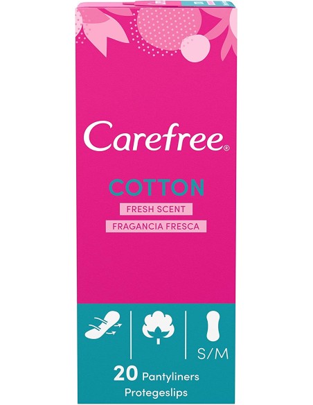 carefree assorbenti proteggislip - 20 pezzi - cotton - art.885: tuttocasashop.live: igiene e cura della persona