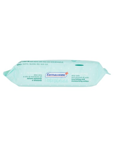 farmacotone natural bebe' 72 salviette detergenti aloe vera e olio mandorla: tuttocasashop.live: igiene e cura della persona