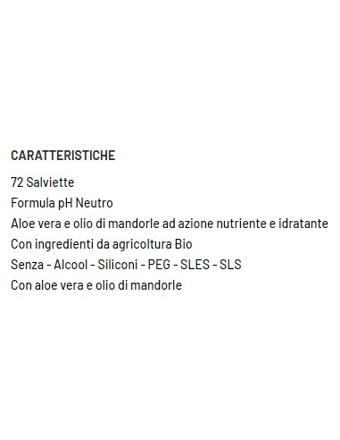 farmacotone natural bebe' 72 salviette detergenti aloe vera e olio mandorla: tuttocasashop.live: igiene e cura della persona