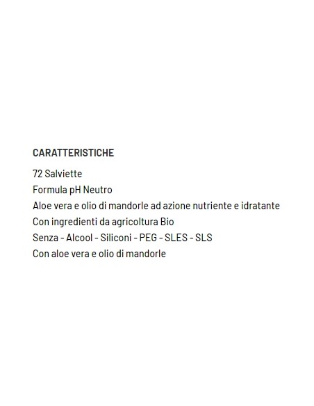 farmacotone natural bebe' 72 salviette detergenti aloe vera e olio mandorla: tuttocasashop.live: igiene e cura della persona