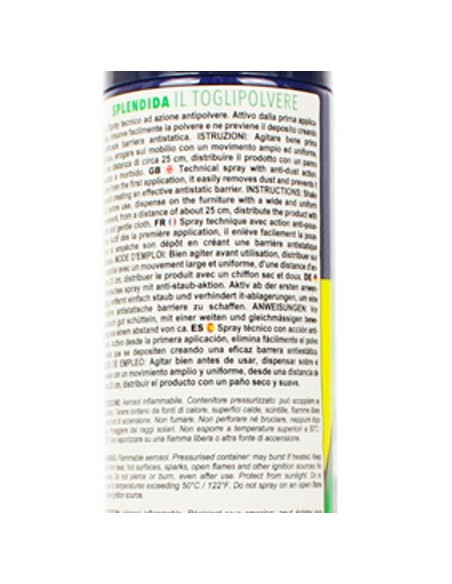splendida il toglipolvere spray - 300ml - antistatico: tuttocasashop.live: pulizia e cura della casa