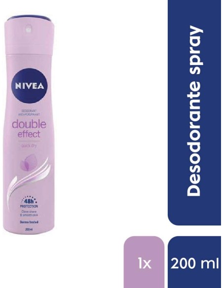 nivea deodorante spray formato maxi 200ml - double effect: tuttocasashop.live: igiene e cura della persona