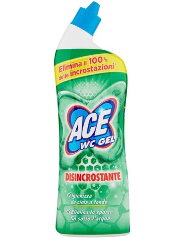 ace wc gel detergente - 700ml - verde - disincrostante - igienizzante: tuttocasashop.live: pulizia e cura della casa