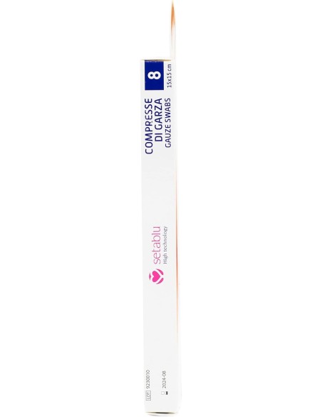setablu compresse di garza per medicazione - 15x15cm - 8 pezzi: tuttocasashop.live: igiene e cura della persona