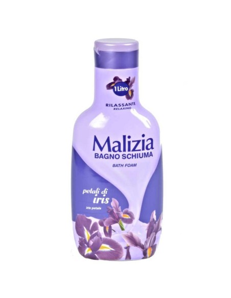 malizia bagnoschiuma 1000ml - petali di iris: tuttocasashop.live: igiene e cura della persona