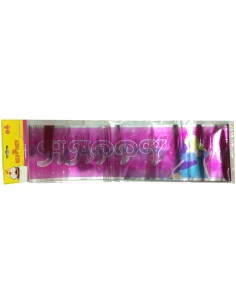gold party banner laminato 13cm 1.8m: tuttocasashop.live: carta & monouso
