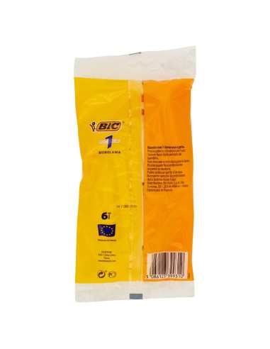 bic normal rasoi da barba radi e getta - monolama - 6 pezzi: tuttocasashop.live: igiene e cura della persona
