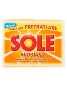 sole sapone da bucato - 2 pezzi - 500g - marsiglia - bianco: tuttocasashop.live: prodotti per bucato e tessuti