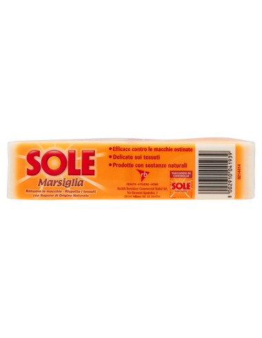 sole sapone da bucato - 2 pezzi - 500g - marsiglia - bianco: tuttocasashop.live: prodotti per bucato e tessuti