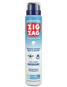 zig zag insetti-via antipuntura zanzare e zecche - 100ml - inodore: tuttocasashop.live: igiene e cura della persona