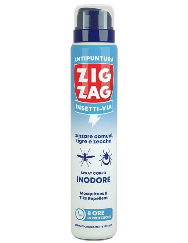 zig zag insetti-via antipuntura zanzare e zecche - 100ml - inodore: tuttocasashop.live: igiene e cura della persona
