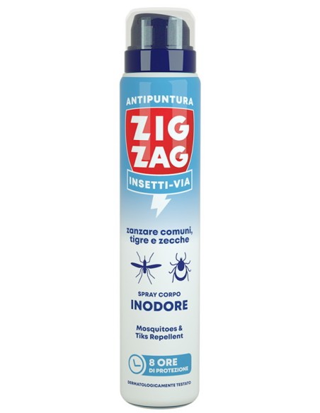 zig zag insetti-via antipuntura zanzare e zecche - 100ml - inodore: tuttocasashop.live: igiene e cura della persona