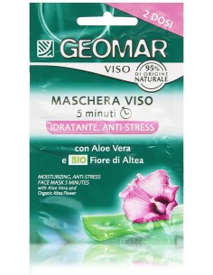 geomar maschera viso - 2 x 7.5ml - idratante anti-stress aloe vera e altea: tuttocasashop.live: igiene e cura della persona