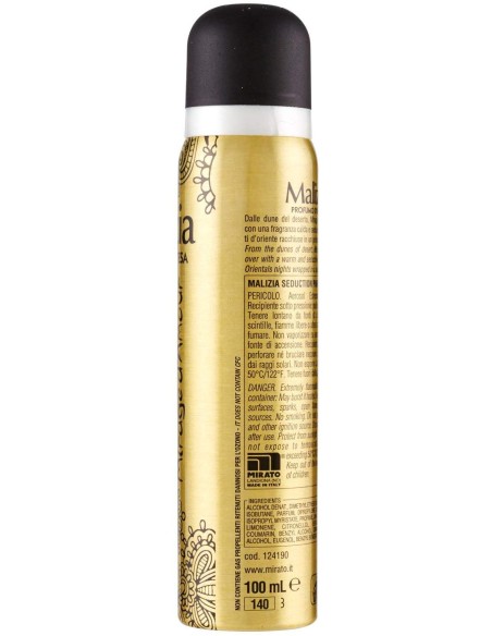 malizia deodorante spray donna - 100ml - mirage d'amour: tuttocasashop.live: igiene e cura della persona