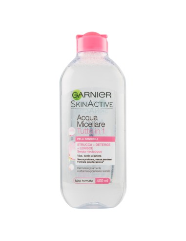 garnier skin active acqua micellare - 400ml - tutto in 1 - pelli sensibili: tuttocasashop.live: igiene e cura della persona