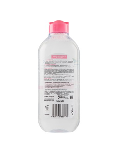garnier skin active acqua micellare - 400ml - tutto in 1 - pelli sensibili: tuttocasashop.live: igiene e cura della persona