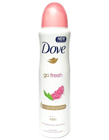 dove deodorante spray 150ml - 48h no alcool - go fresh - melograno: tuttocasashop.live: igiene e cura della persona