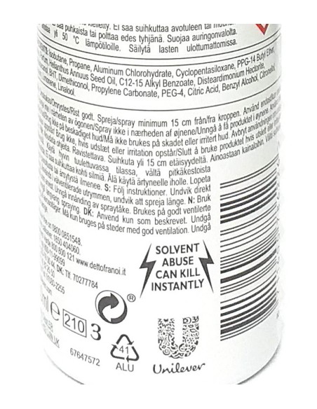 dove deodorante spray 150ml - 48h no alcool - go fresh - melograno: tuttocasashop.live: igiene e cura della persona