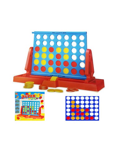 super 4 - forza 4 - gioco in scatola - 2 giocatori - 3 anni+: tuttocasashop.live: altro - bazar