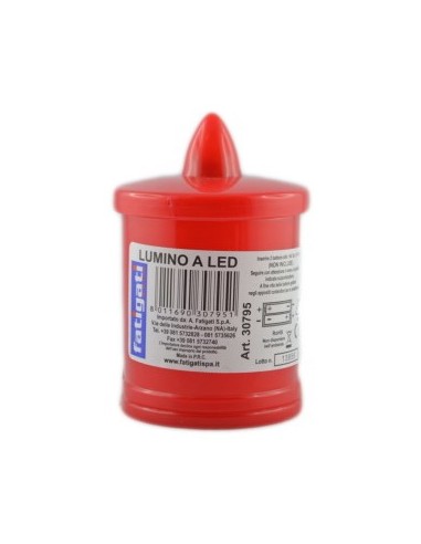 fatigati lumino votivo a led - con pile incluse - alto 10.5cm - diam. 6.5cm: tuttocasashop.live: pulizia e cura della casa