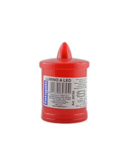 fatigati lumino votivo a led - con pile incluse - alto 10.5cm - diam. 6.5cm: tuttocasashop.live: pulizia e cura della casa