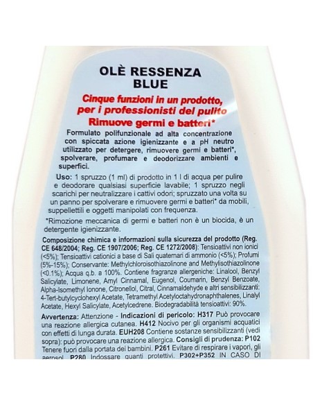 ole' oies ressenza deodorante multiuso igienizzante 750ml - blue: tuttocasashop.live: pulizia e cura della casa