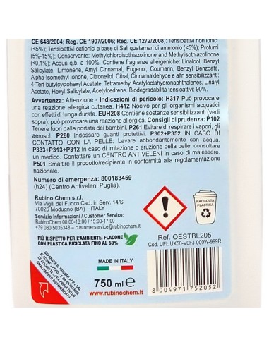 ole' oies ressenza deodorante multiuso igienizzante 750ml - blue: tuttocasashop.live: pulizia e cura della casa