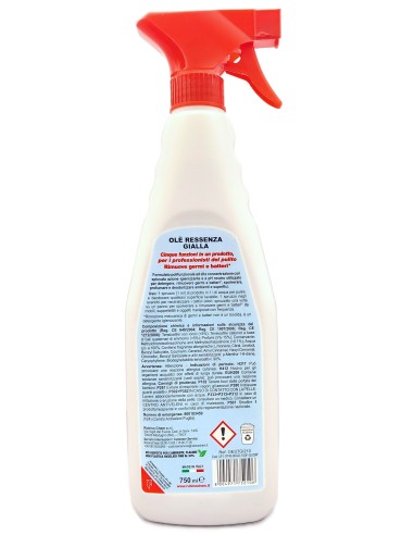 ole' oies ressenza deodorante multiuso igienizzante 750ml - gialla: tuttocasashop.live: pulizia e cura della casa