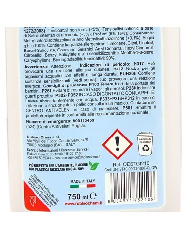 ole' oies ressenza deodorante multiuso igienizzante 750ml - gialla: tuttocasashop.live: pulizia e cura della casa