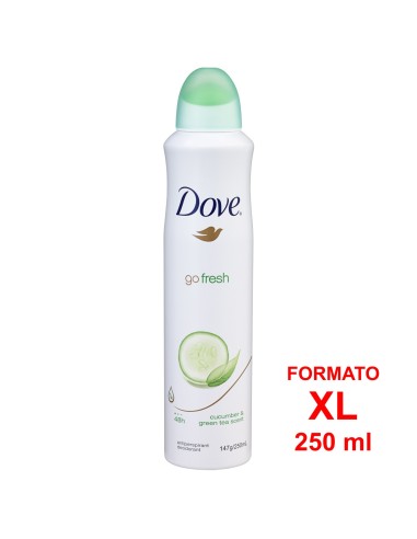 dove deodorante spray formato xl 250ml - 48h no alcool - cetriolo e te verde: tuttocasashop.live: igiene e cura della persona