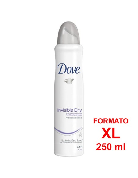 dove deodorante spray formato xl 250ml - 48h no alcool - invisible: tuttocasashop.live: igiene e cura della persona