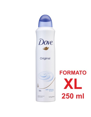 dove deodorante spray formato xl 250ml - 48h no alcool - original - classico: tuttocasashop.live: igiene e cura della persona