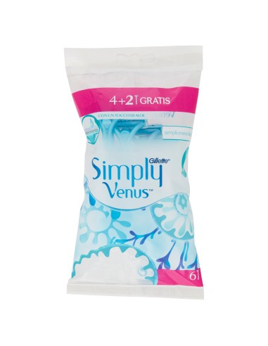 gillette venus simply rasoi radi & getta bilama - 6 pezzi - donna: tuttocasashop.live: igiene e cura della persona