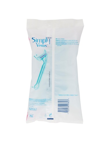 gillette venus simply rasoi radi & getta bilama - 6 pezzi - donna: tuttocasashop.live: igiene e cura della persona