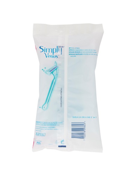 gillette venus simply rasoi radi & getta bilama - 6 pezzi - donna: tuttocasashop.live: igiene e cura della persona